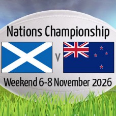 SCOTLAND V NEW ZEALAND, NATIONS CHAMPIONSHIP, MURRAYFIELD STADIUM, EDINBURGH, SATURDAY 7TH NOVEMBER 2026 SCOTLAND V NEW ZEALAND, NATIONS CHAMPIONSHIP, MURRAYFIELD STADIUM, EDINBURGH, SATURDAY 7TH NOVEMBER 2026